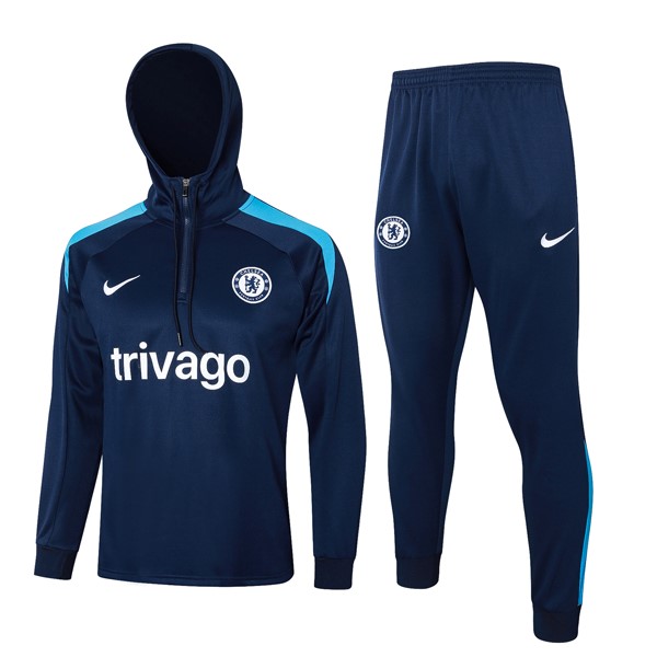Chandal Con Capucha Chelsea 2024-25 Azul